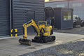 Miniexcavadora compacta Yanmar SV08 de 1 t usada 2020 con 1238 h chasis extensible
