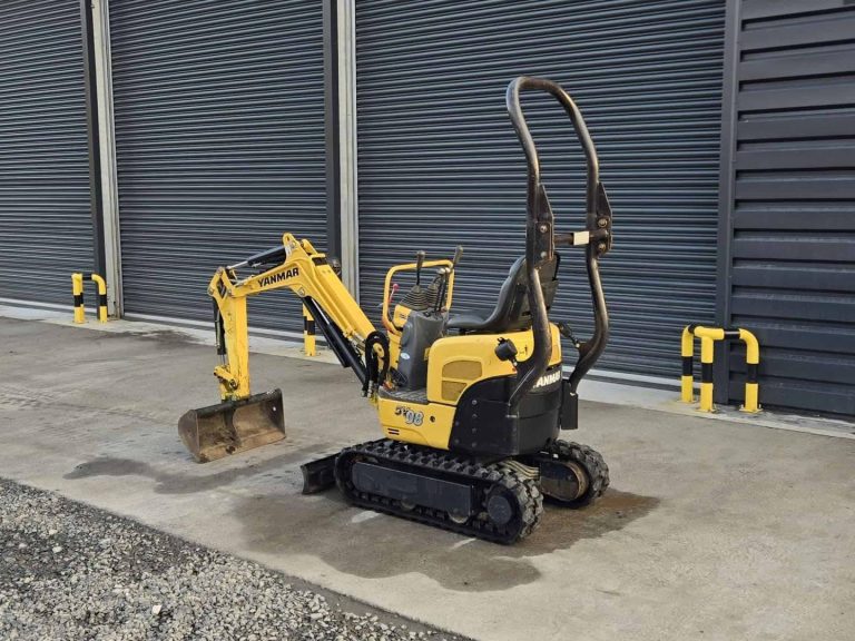 Miniexcavadora compacta Yanmar SV08 de 1 t usada 2020 con 1238 h chasis extensible