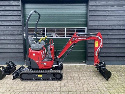 Miniexcavadora Yanmar VIO12 de 1,24 t de ocasión 2023 casi nueva de 338 h con 3 cucharas
