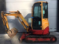 Miniexcavadora compacta Yanmar VIO20-4 de 2,4 t usada de 2011 con 3251 h y 3 cucharones