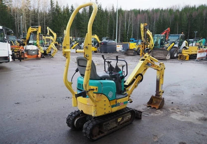 Miniexcavadora compacta Yanmar SV 08-1 A de 1,1 t usada 2010 con 1.918 h y 2 cucharones