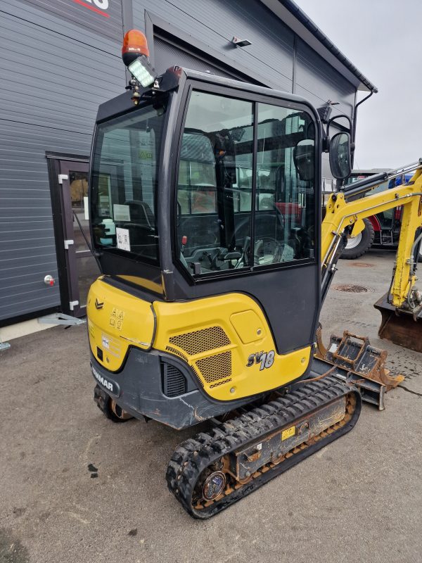 Miniexcavadora Yanmar SV18 de 1,97 t, usada, año 2020, 800 h, con cuchara inclinable