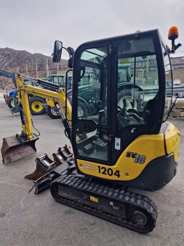 Miniexcavadora Yanmar SV18 de 1,97 t, usada, año 2020, 800 h, con cuchara inclinable