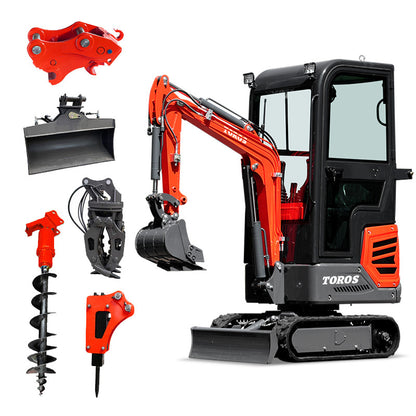 Miniexcavadora Compacta TOROS 1.2 Toneladas – Rendimiento y Versatilidad