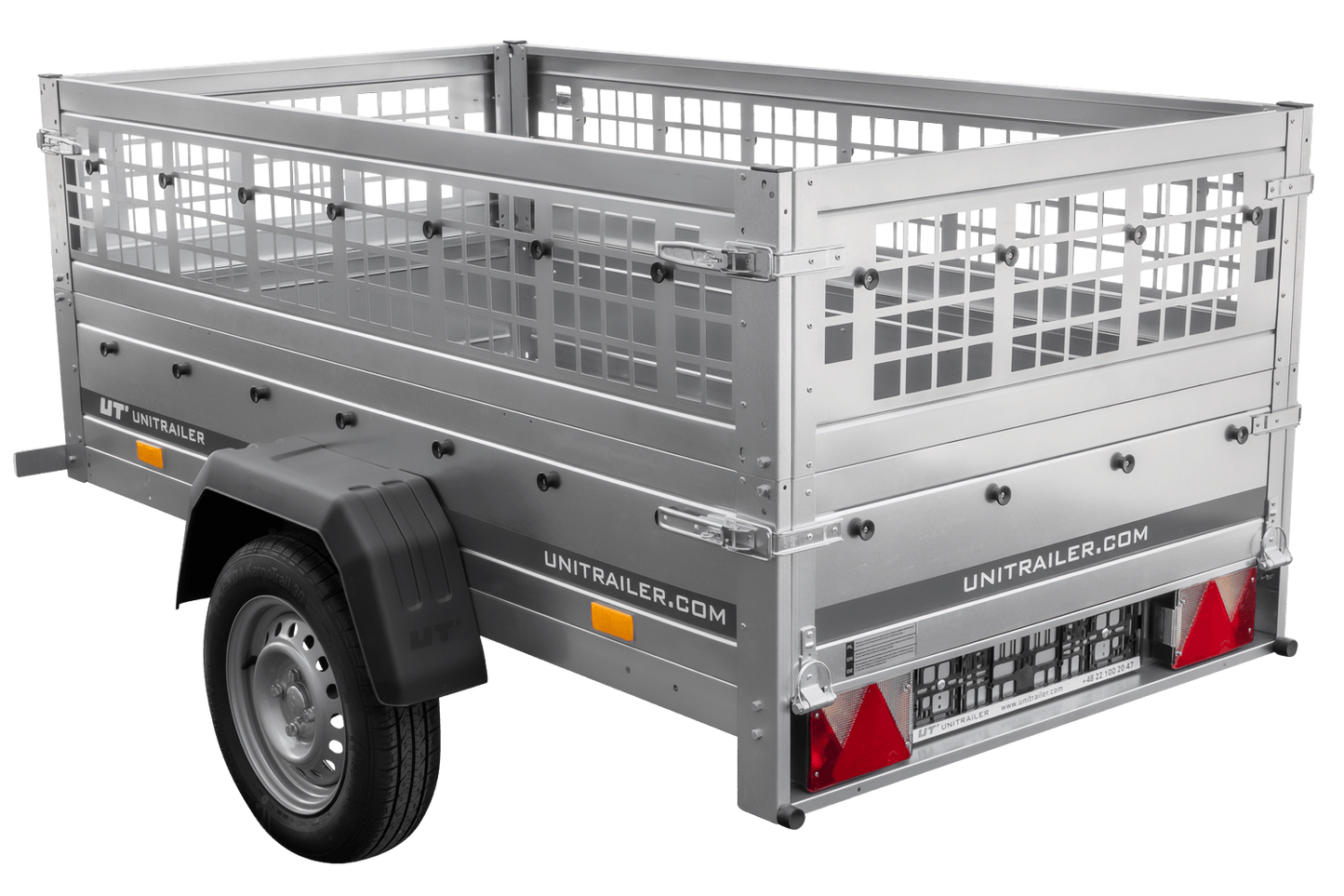 Remolque de jardín Anhänger Führerschein B 200 KIPP 200x106 cm 750 kg con rejilla para hojas