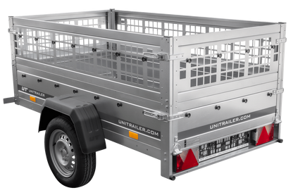 Remolque de jardín Anhänger Führerschein B 200 KIPP 200x106 cm 750 kg con rejilla para hojas