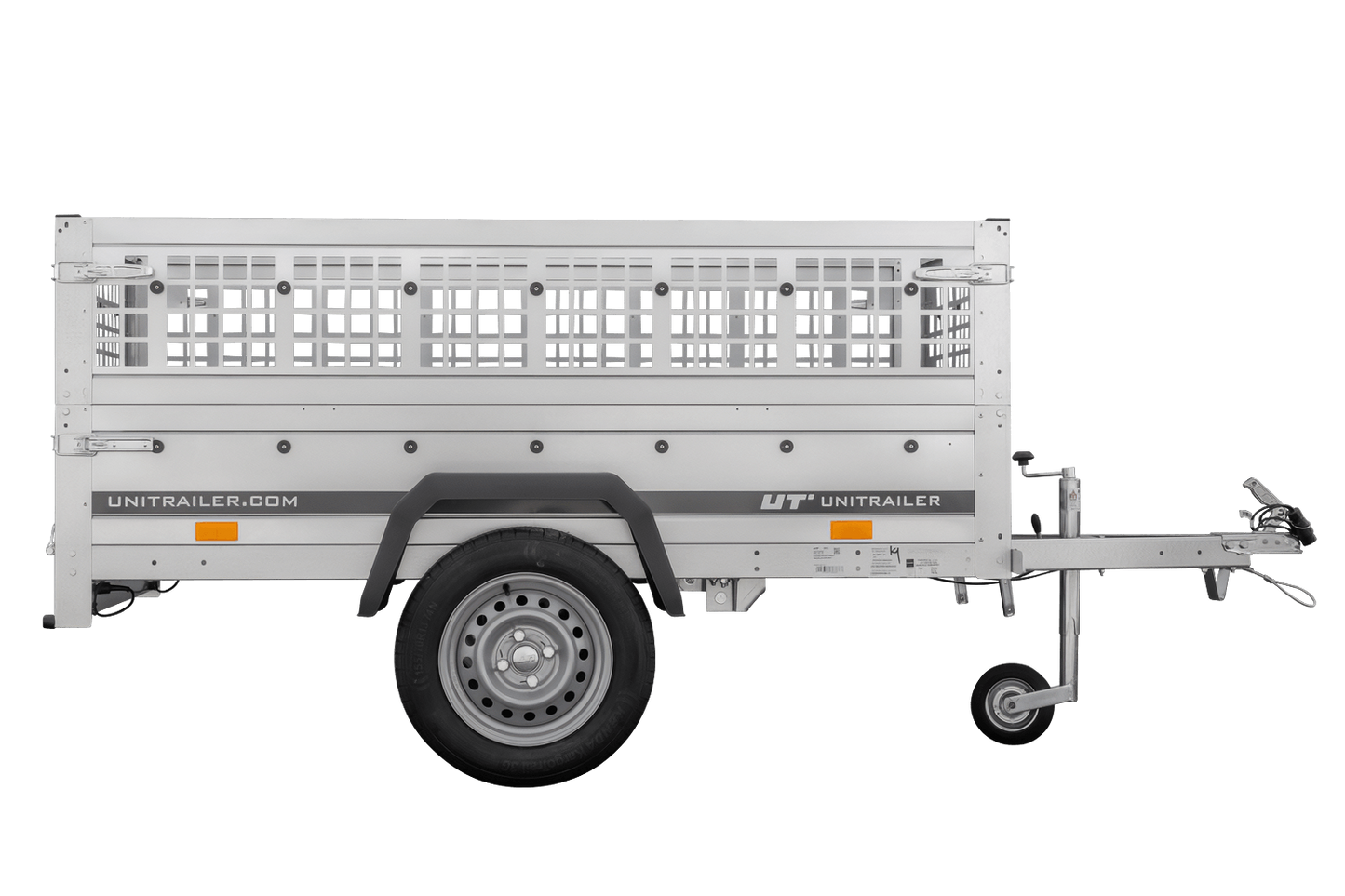 Remolque de jardín Anhänger Führerschein B 200 KIPP 200x106 cm 750 kg con rejilla para hojas