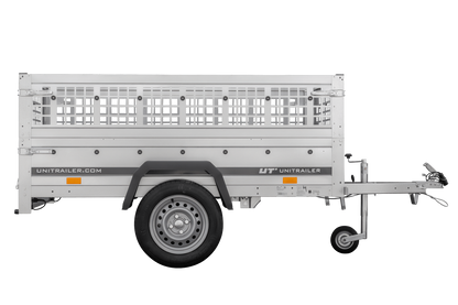 Remolque de jardín Anhänger Führerschein B 200 KIPP 200x106 cm 750 kg con rejilla para hojas