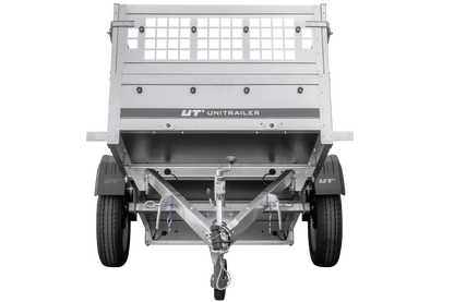 Remolque de jardín Anhänger Führerschein B 200 KIPP 200x106 cm 750 kg con rejilla para hojas