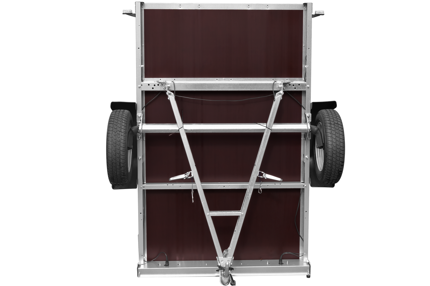 Remolque para coches Garden Trailer 201 KIPP 200x125 cm 750 kg [con lona plana, rueda de apoyo y soporte para lona]
