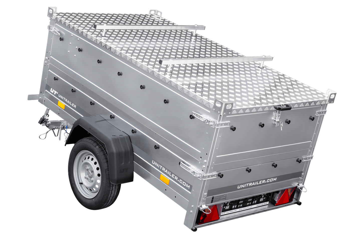 Remolque con tapa Garden Trailer 200 KIPP 200x106 cm 750 kg