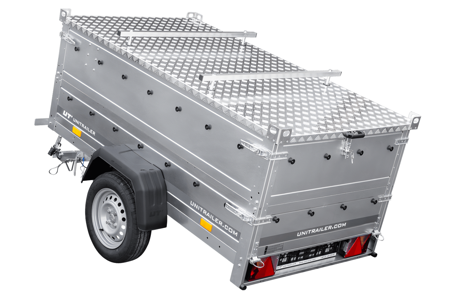 Remolque con tapa Garden Trailer 200 KIPP 200x106 cm 750 kg