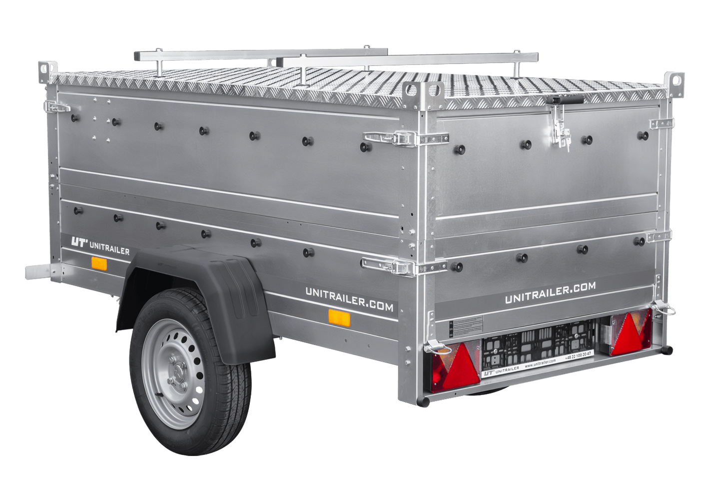 Remolque con tapa Garden Trailer 200 KIPP 200x106 cm 750 kg