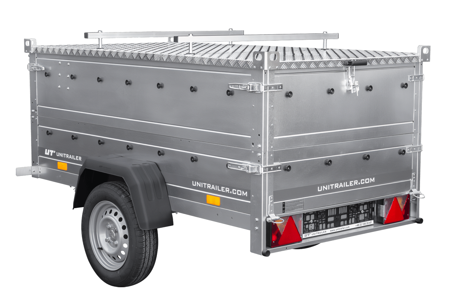 Remolque con tapa Garden Trailer 200 KIPP 200x106 cm 750 kg