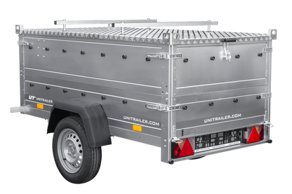 Remolque con tapa Garden Trailer 200 KIPP 200x106 cm 750 kg