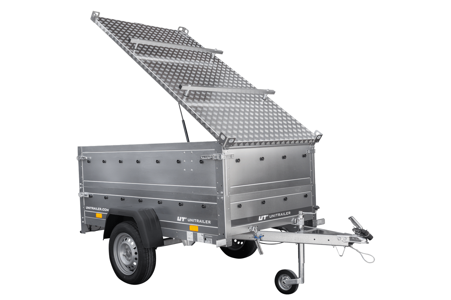 Remolque con tapa Garden Trailer 200 KIPP 200x106 cm 750 kg