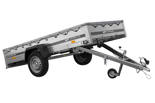 Remolque con lona plana GARDEN TRAILER 264 BASCULANTE [incl. soporte de lona]