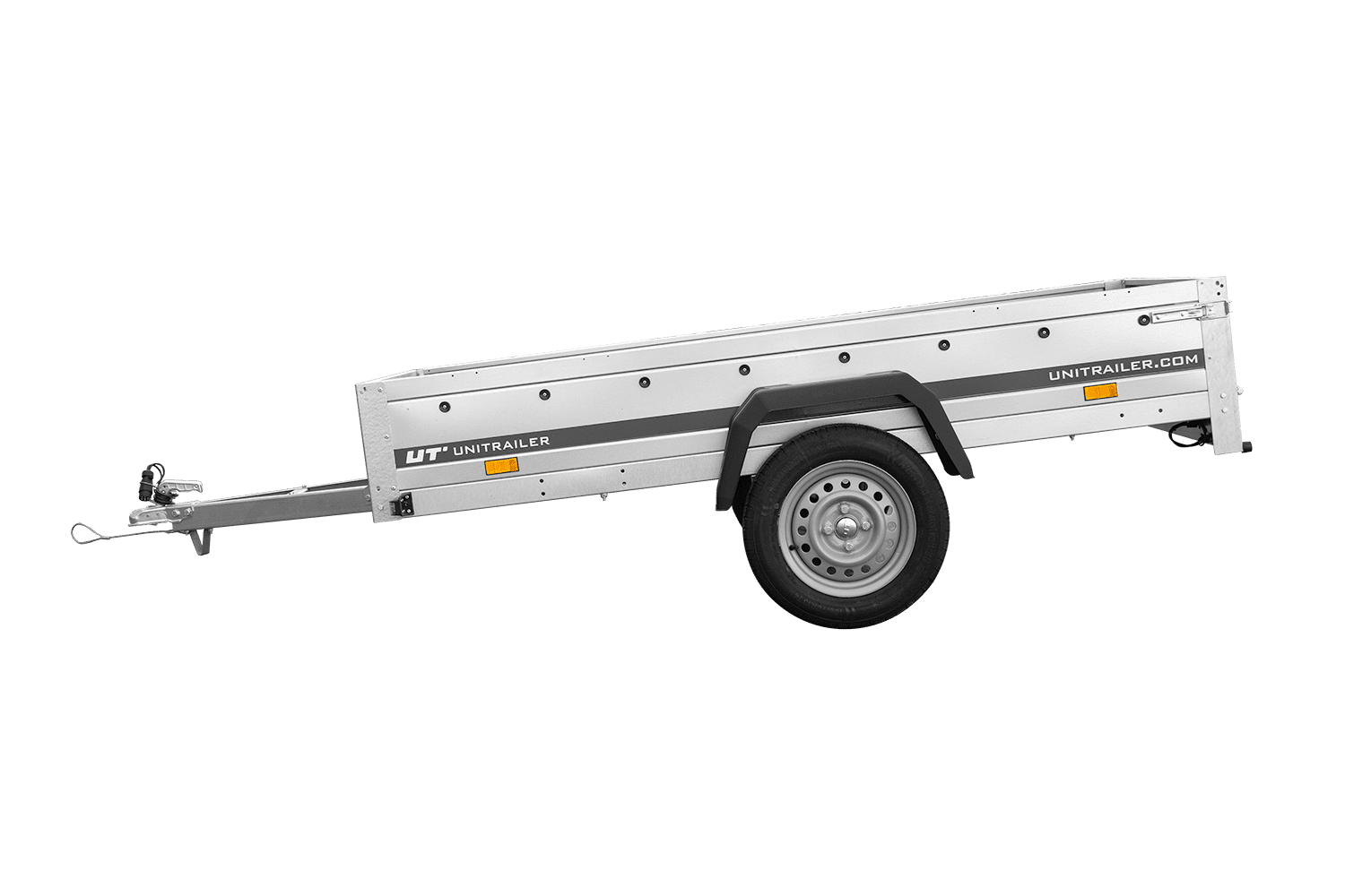 Remolque de un eje Unitrailer Garden Trailer 230 FD 230 x 125 cm con lanza fija 750 KG