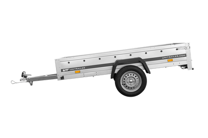 Remolque de un eje Unitrailer Garden Trailer 230 FD 230 x 125 cm con lanza fija 750 KG