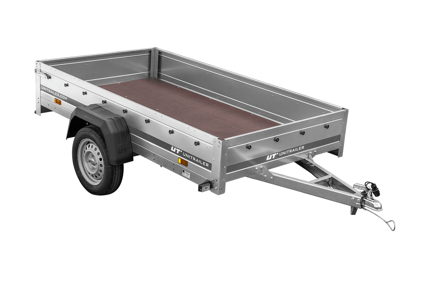 Remolque de un eje Unitrailer Garden Trailer 230 FD 230 x 125 cm con lanza fija 750 KG