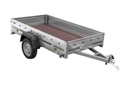Remolque de un eje Unitrailer Garden Trailer 230 FD 230 x 125 cm con lanza fija 750 KG