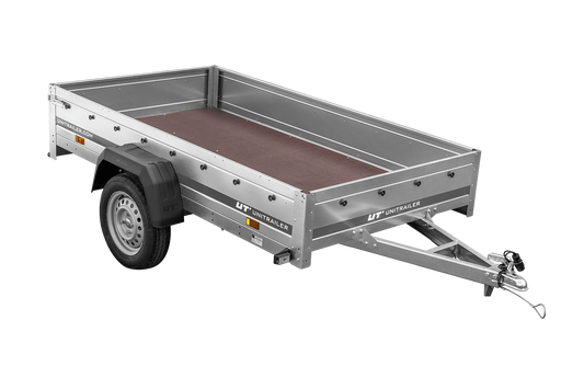 Remolque de un eje Unitrailer Garden Trailer 230 FD 230 x 125 cm con lanza fija 750 KG