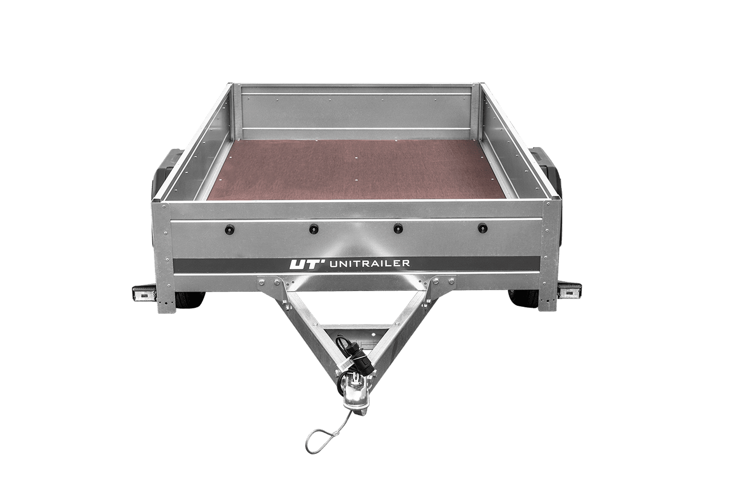 Remolque de un eje Unitrailer Garden Trailer 230 FD 230 x 125 cm con lanza fija 750 KG