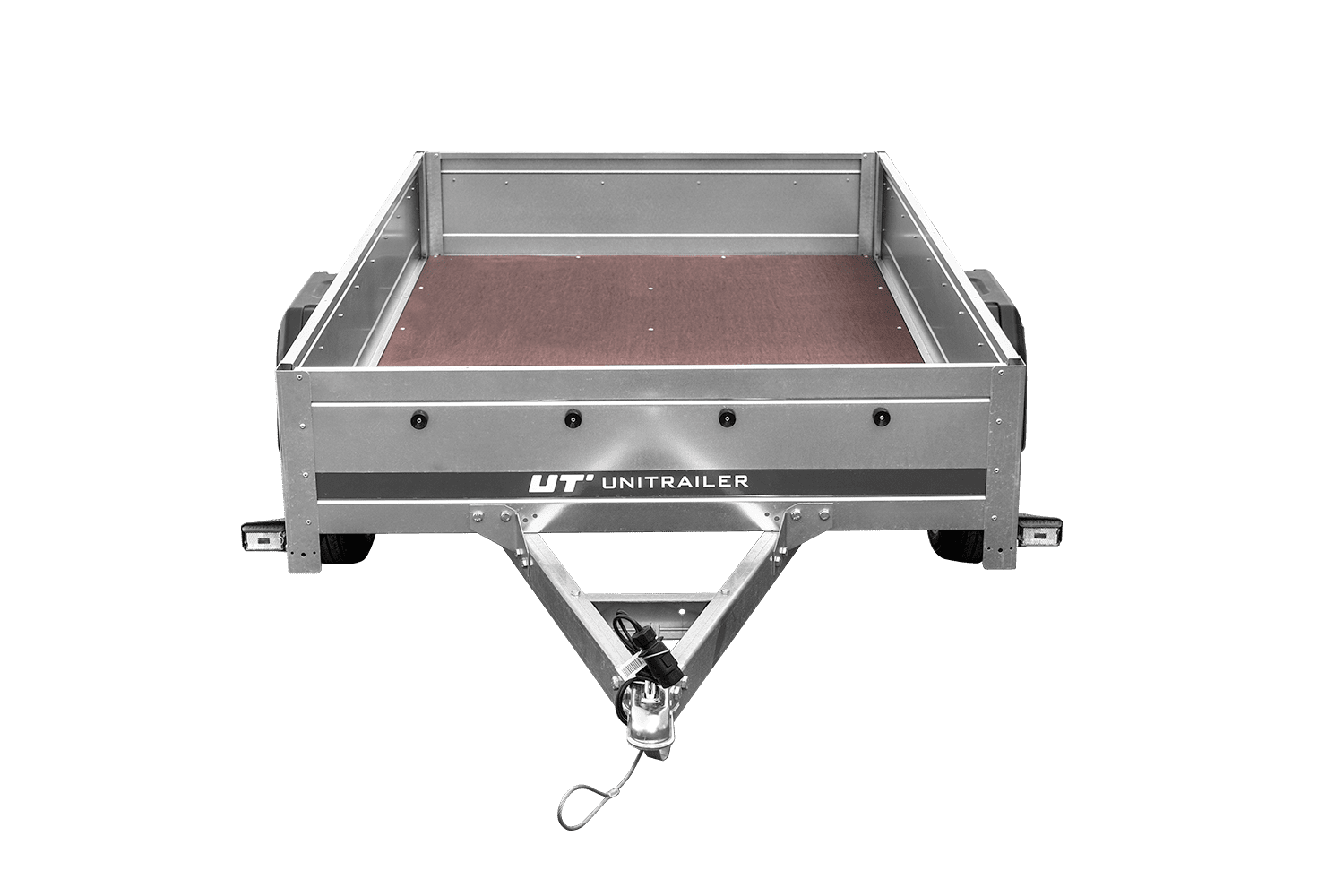 Remolque de un eje Unitrailer Garden Trailer 230 FD 230 x 125 cm con lanza fija 750 KG