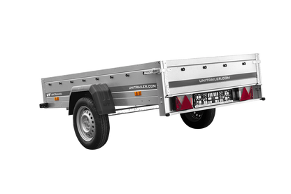 Remolque de un eje Unitrailer Garden Trailer 230 FD 230 x 125 cm con lanza fija 750 KG