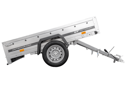 Remolque de un eje con suspensión de ballesta 200x125 UNITRAILER GARDEN 201/R BASCULANTE