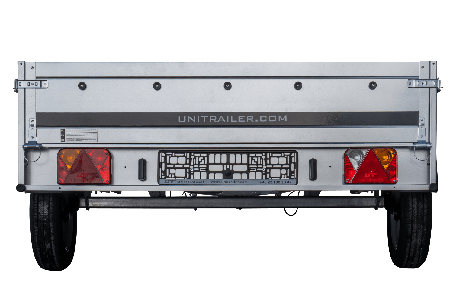 Remolque de coche de un eje 264x150 UNITRAILER GARDEN 265 BASCULANTE