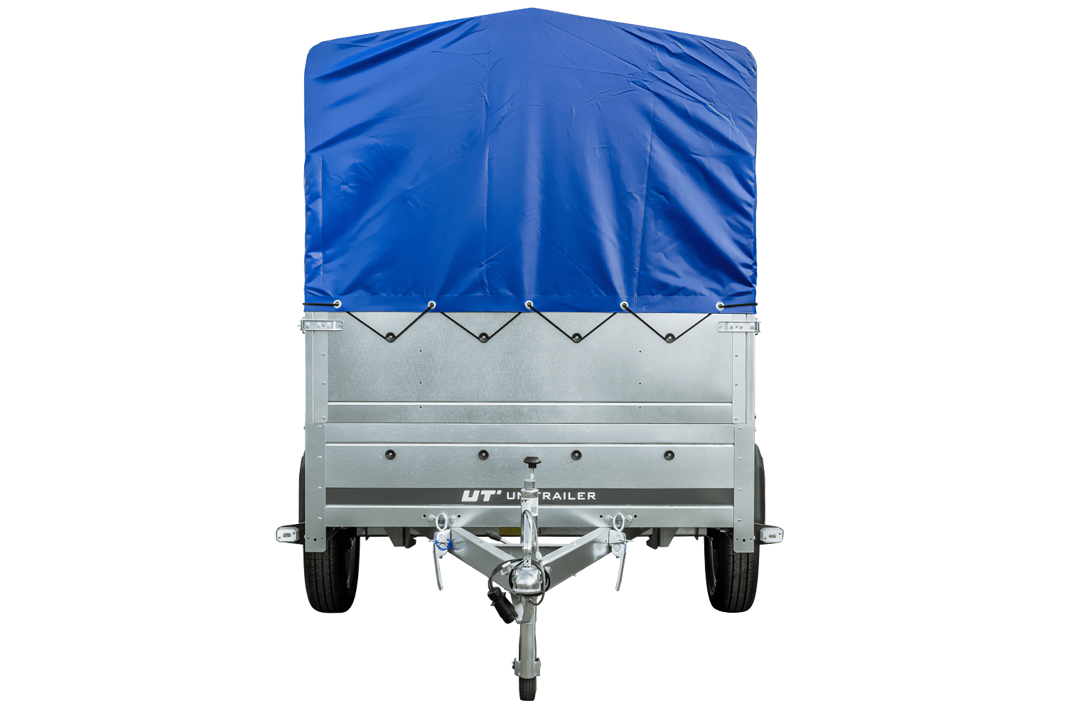 Remolque GARDEN TRAILER 230 BASCULANTE con rueda de apoyo, laterales adicionales, lona alta y estructura H800