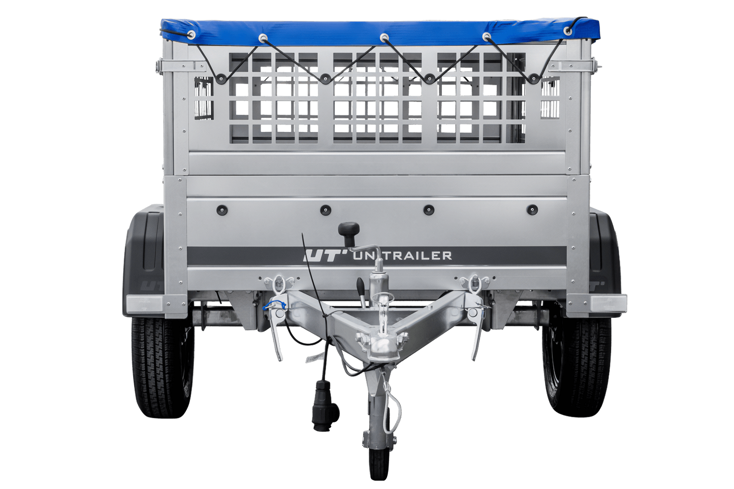 Remolque compacto Garden Trailer 150 KIPP 150x106 cm 750 kg con rejilla para hojas