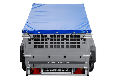 Remolque compacto Garden Trailer 150 KIPP 150x106 cm 750 kg con rejilla para hojas