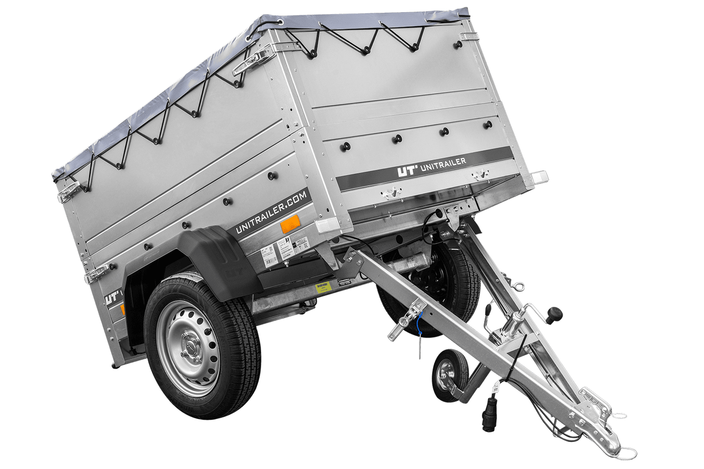 Nuevo remolque GARDEN TRAILER 150 KIPP con paredes laterales adicionales, rueda de apoyo y lona plana