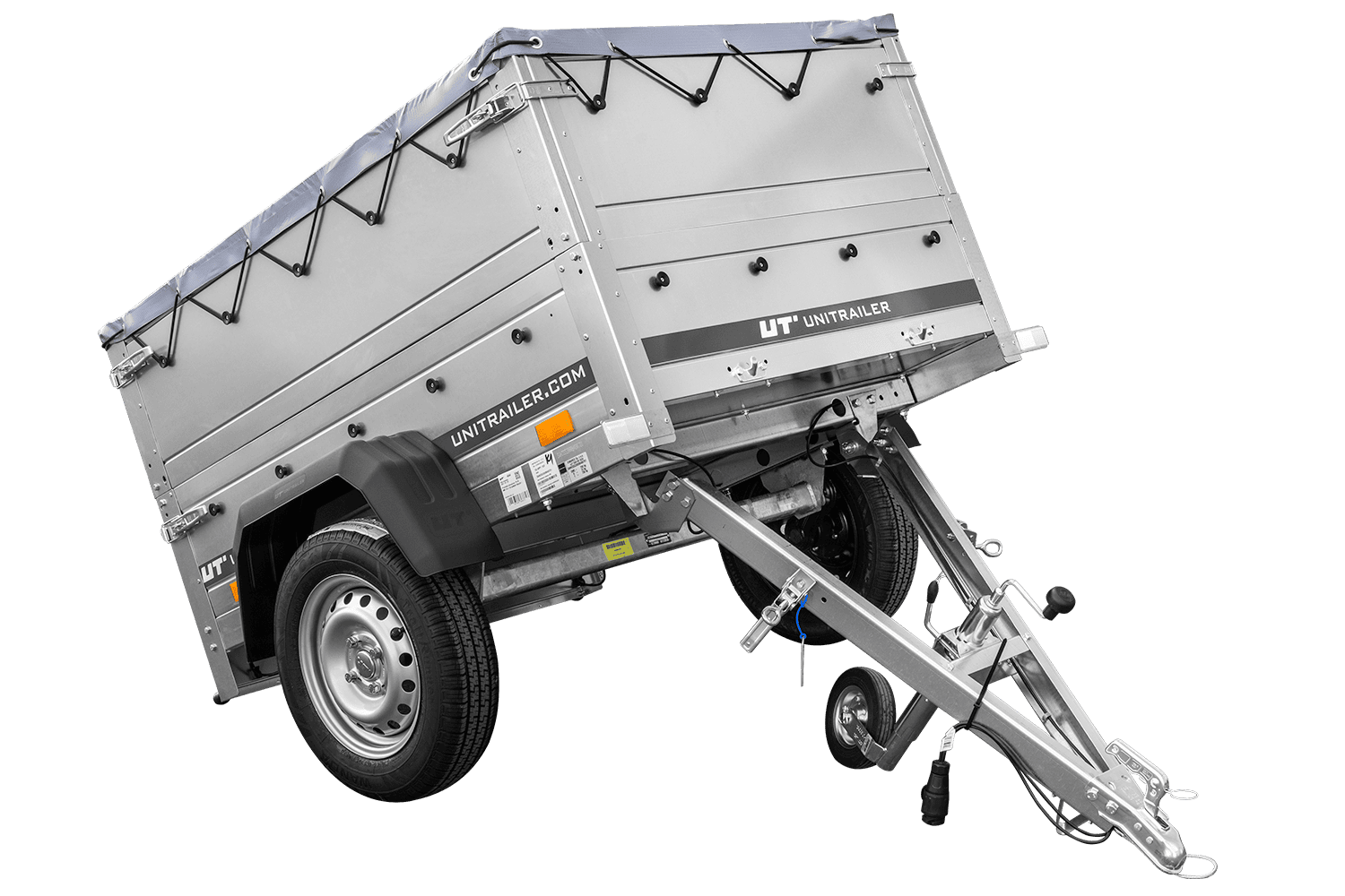 Nuevo remolque GARDEN TRAILER 150 KIPP con paredes laterales adicionales, rueda de apoyo y lona plana