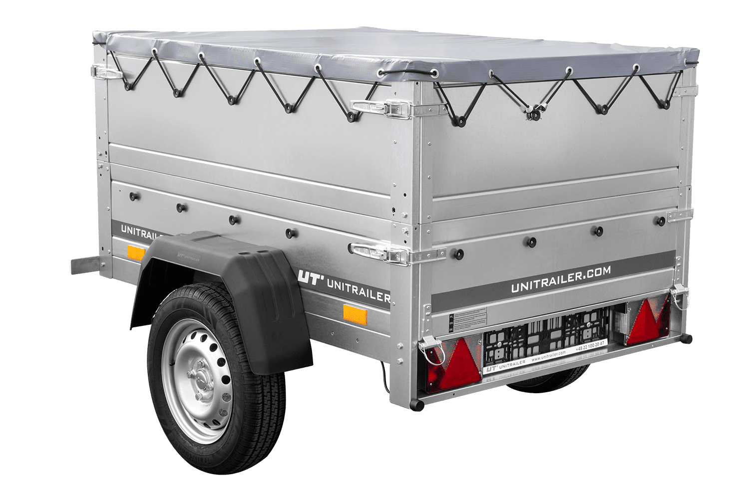 Nuevo remolque GARDEN TRAILER 150 KIPP con paredes laterales adicionales, rueda de apoyo y lona plana