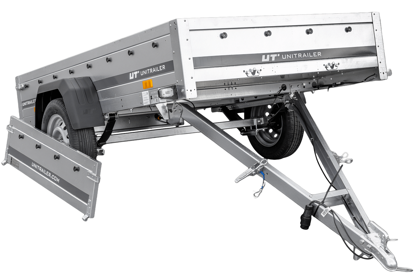 Remolque de coche con ballestas 230x125 UNITRAILER GARDEN 230/R BASCULANTE