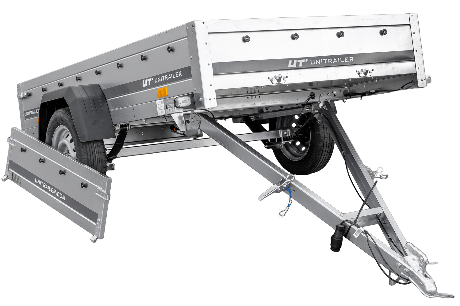 Remolque de coche con ballestas 230x125 UNITRAILER GARDEN 230/R BASCULANTE