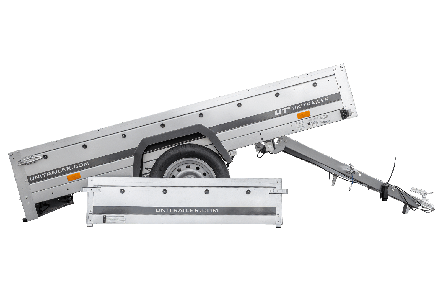 Remolque de coche con ballestas 230x125 UNITRAILER GARDEN 230/R BASCULANTE