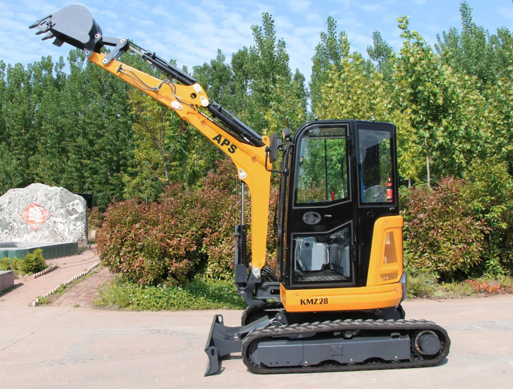 Miniexcavadora APS KMZ 28 con brazo de torsión