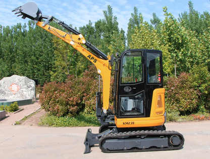 Miniexcavadora APS KMZ 28 con brazo de torsión