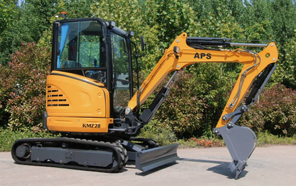 Miniexcavadora APS KMZ 28 con brazo de torsión