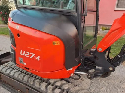 Miniexcavadora Kubota U27-4 de 2,66 t, usada, año 2017, 2350 h, con 3 cucharones a elegir