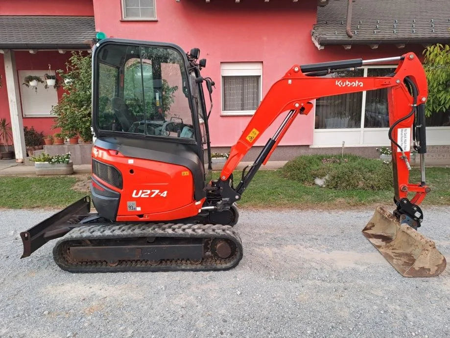 Miniexcavadora Kubota U27-4 de 2,66 t, usada, año 2017, 2350 h, con 3 cucharones a elegir