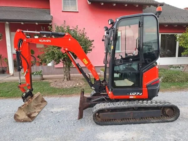 Miniexcavadora Kubota U27-4 de 2,66 t, usada, año 2017, 2350 h, con 3 cucharones a elegir