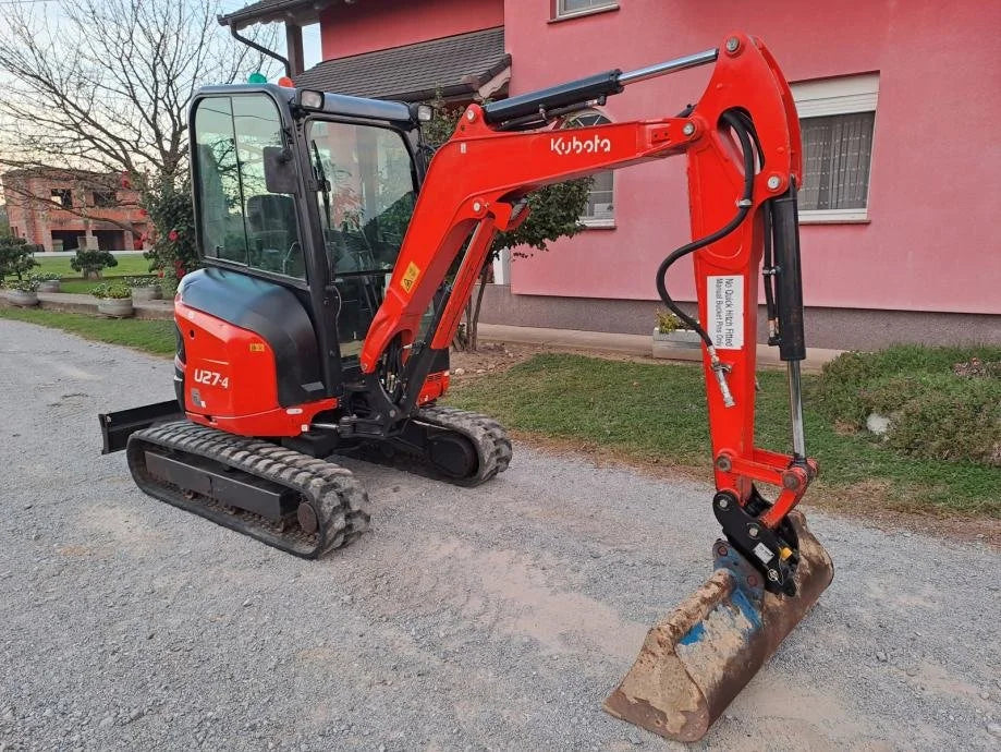 Miniexcavadora Kubota U27-4 de 2,66 t, usada, año 2017, 2350 h, con 3 cucharones a elegir