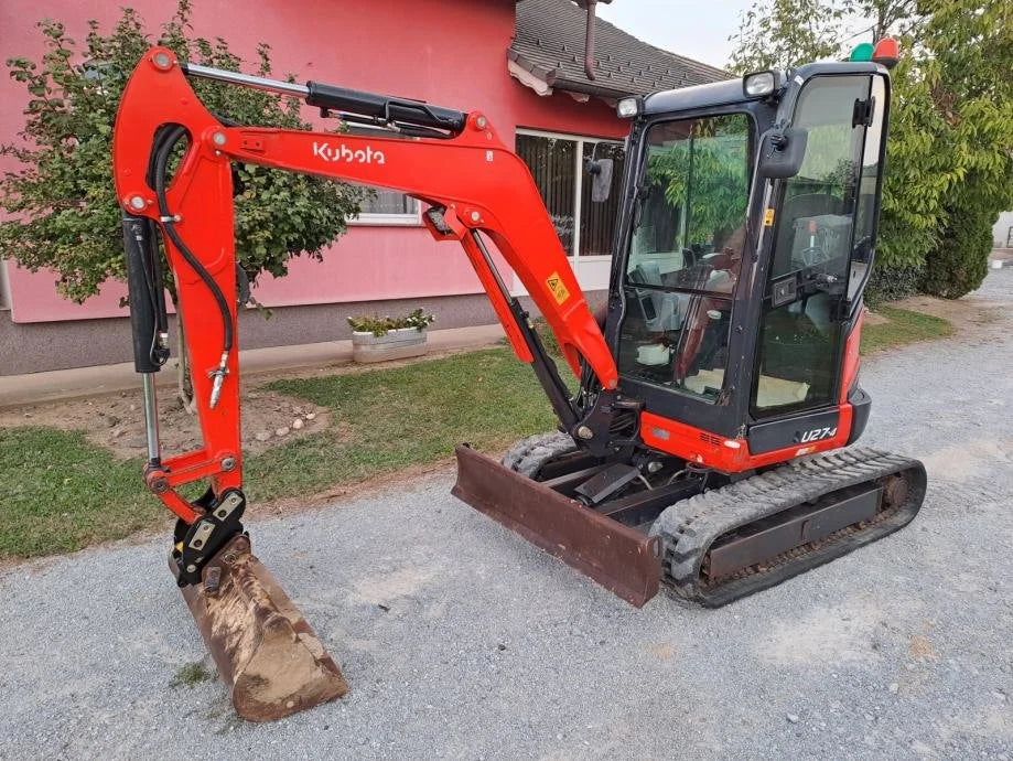 Miniexcavadora Kubota U27-4 de 2,66 t, usada, año 2017, 2350 h, con 3 cucharones a elegir